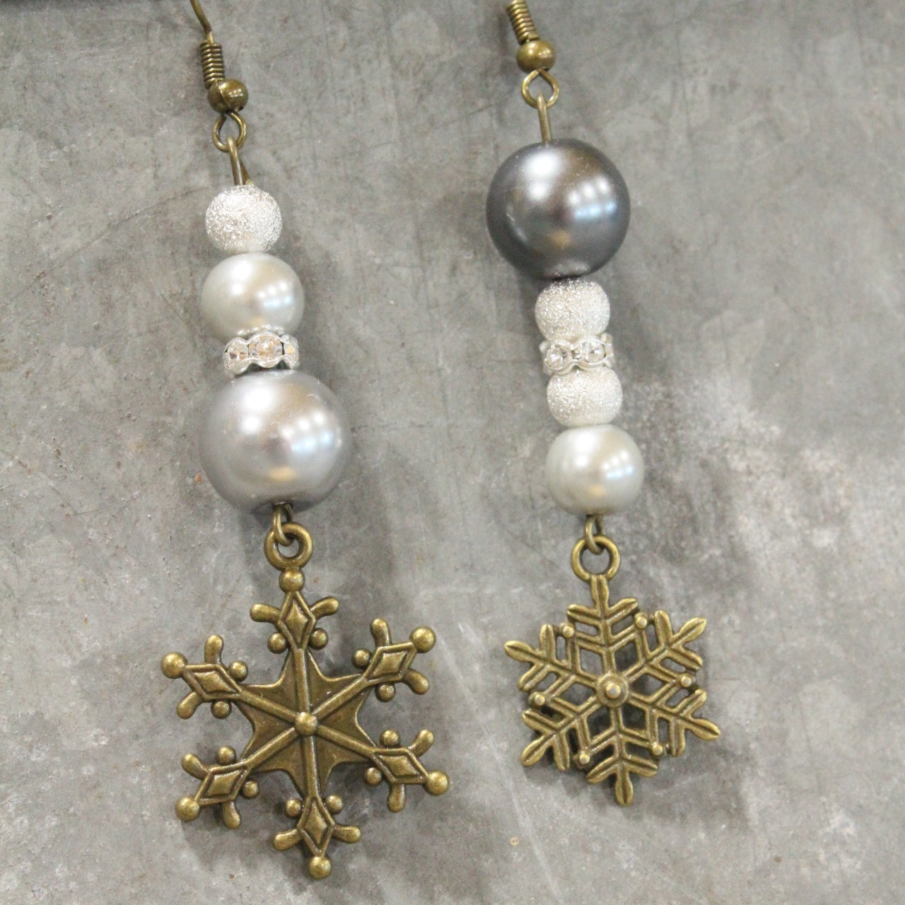 Snowflakes Falling Classy Dangle Earrings