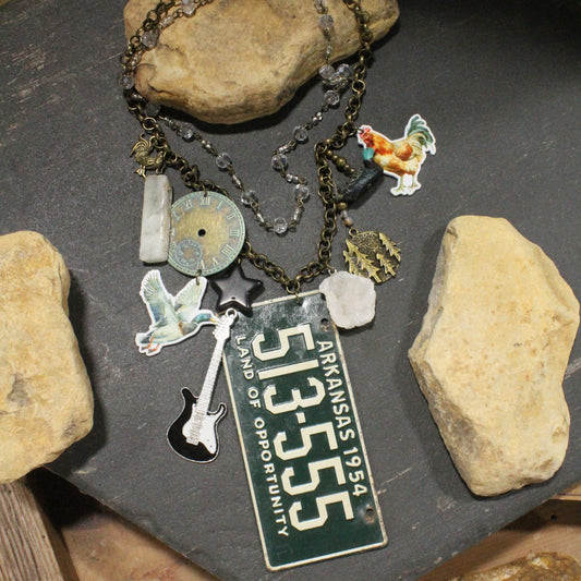 Travel Time In Arkansas Layered Necklace