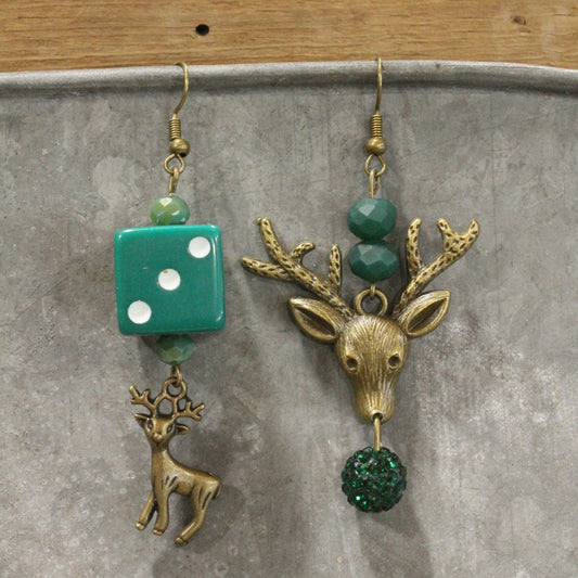 Nothing Runs Like A Reindeere Dangle Earrings