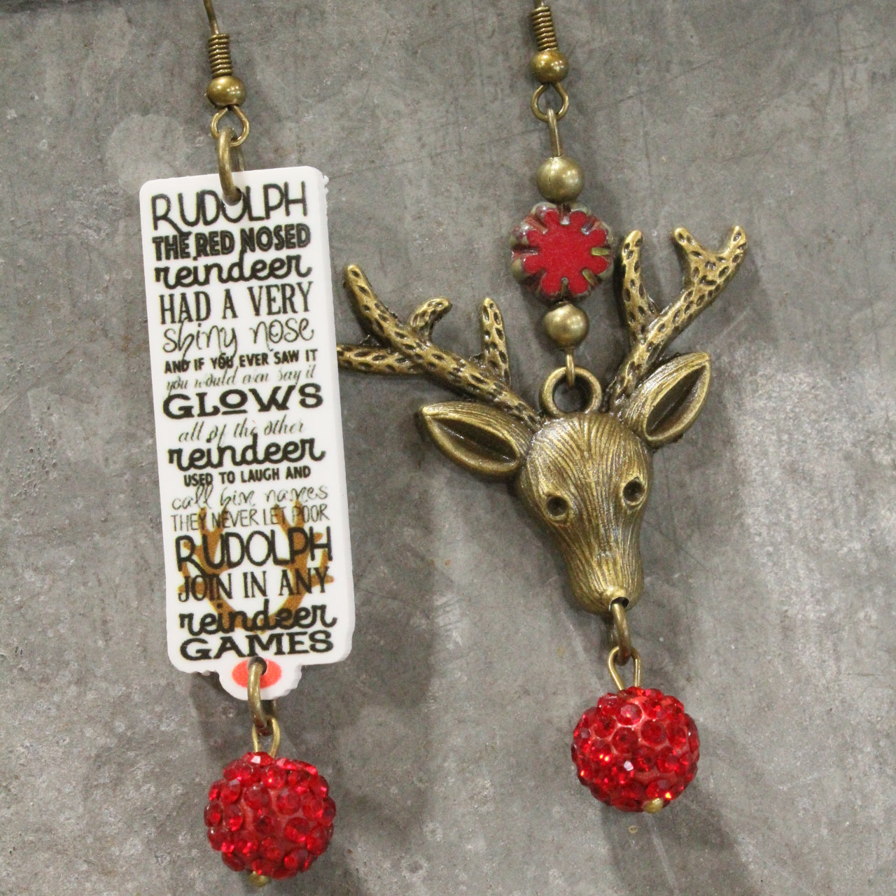 Rudolph & Friends Dangle Earrings