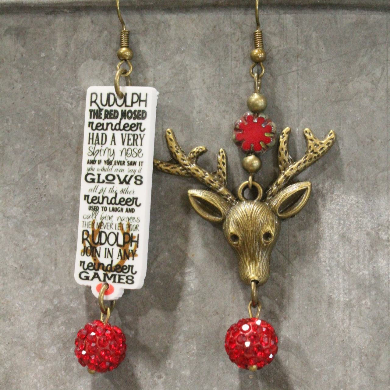 Rudolph & Friends Dangle Earrings