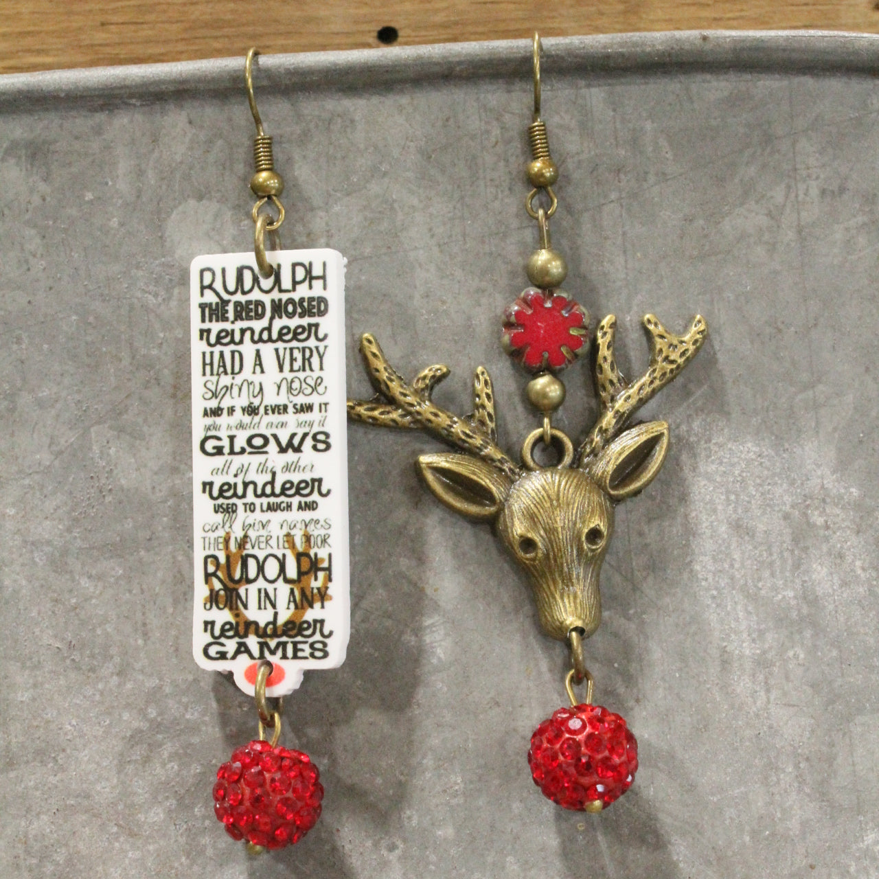 Rudolph & Friends Dangle Earrings