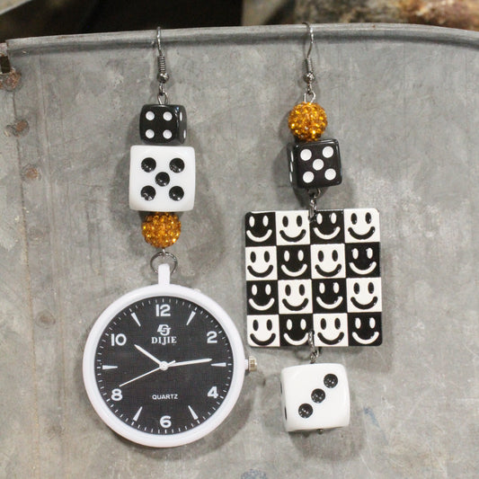 Take Time To Smile Dangle Earrings