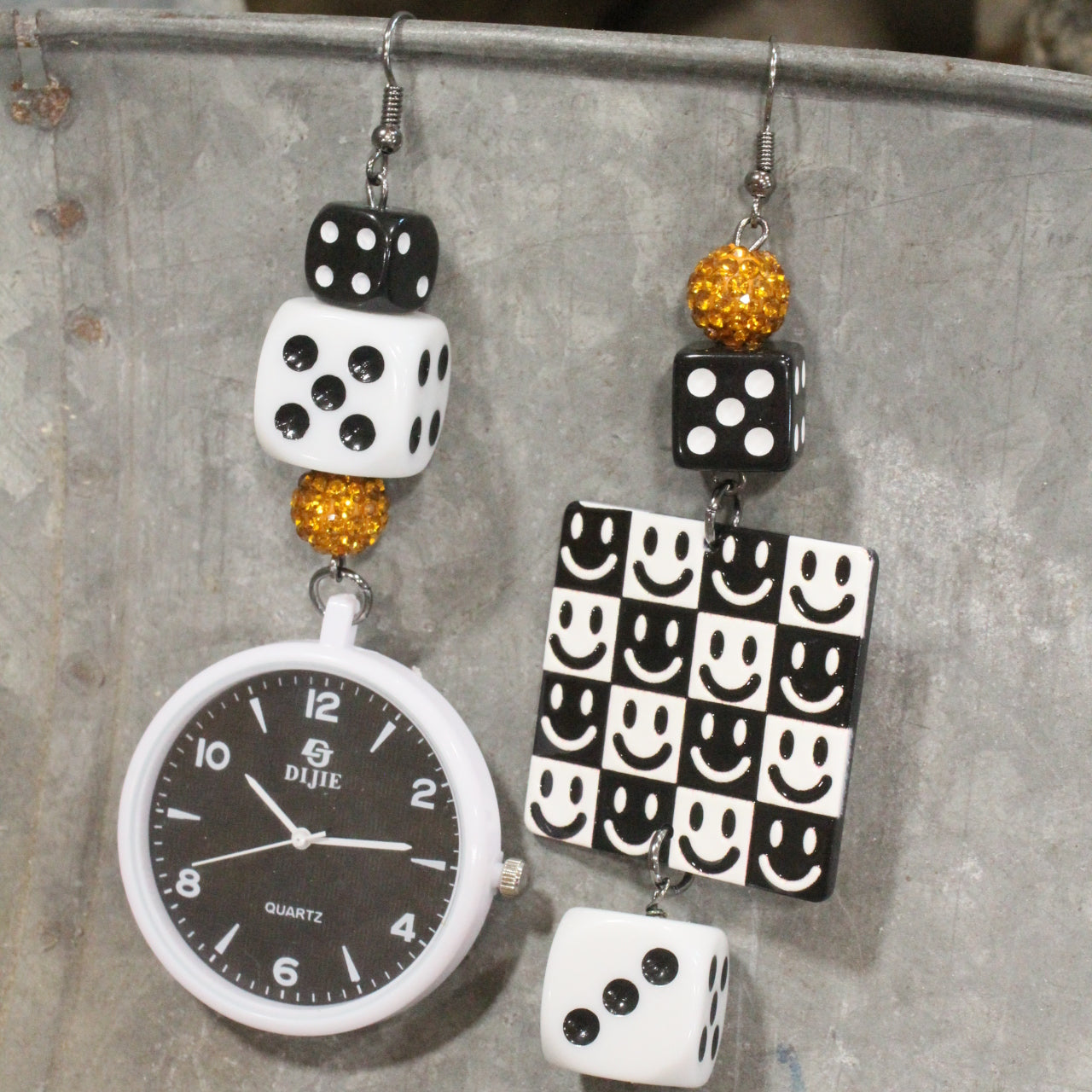 Take Time To Smile Dangle Earrings