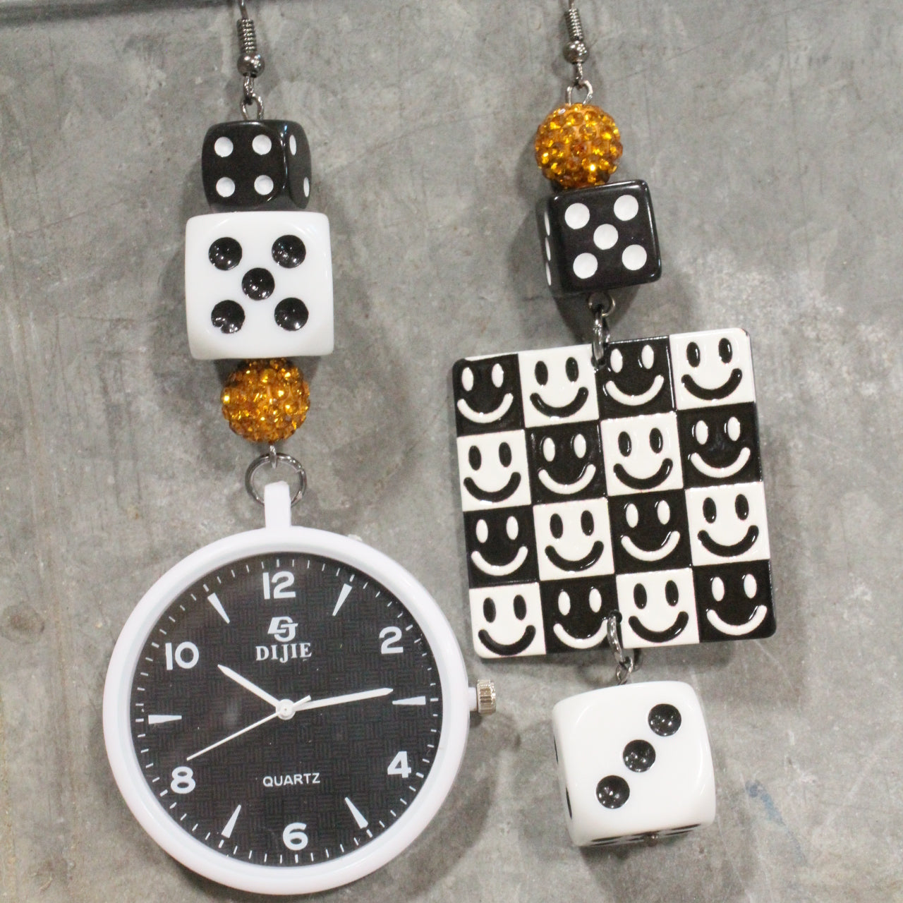 Take Time To Smile Dangle Earrings