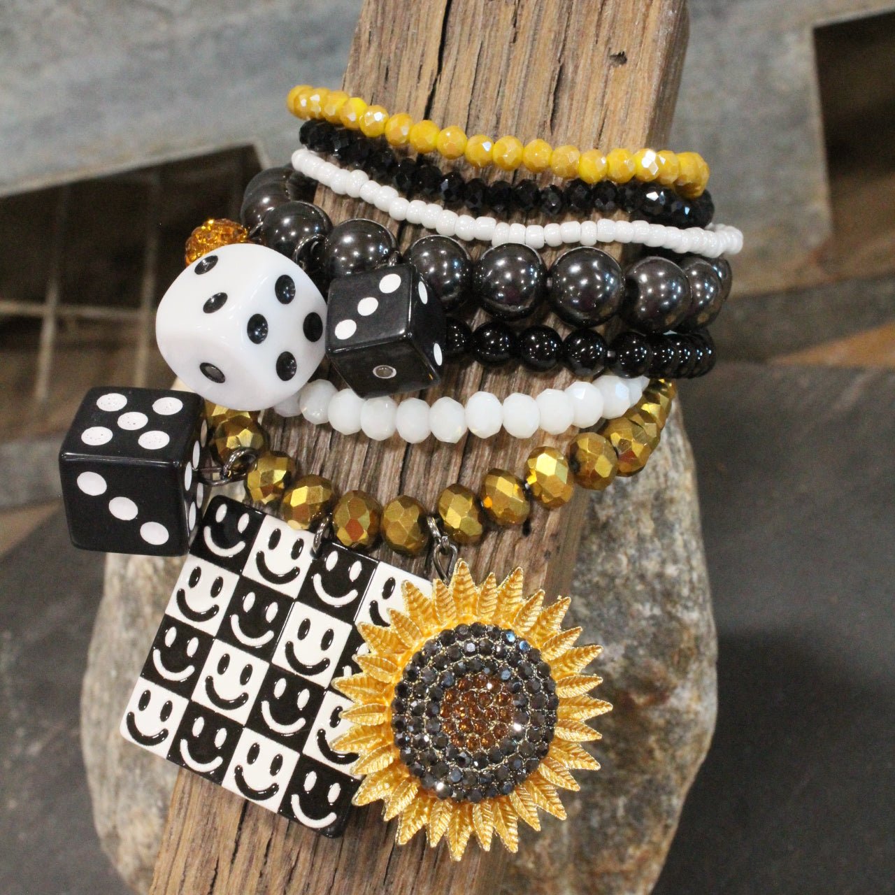 Take Time To Smile Charm'd Bracelet Set