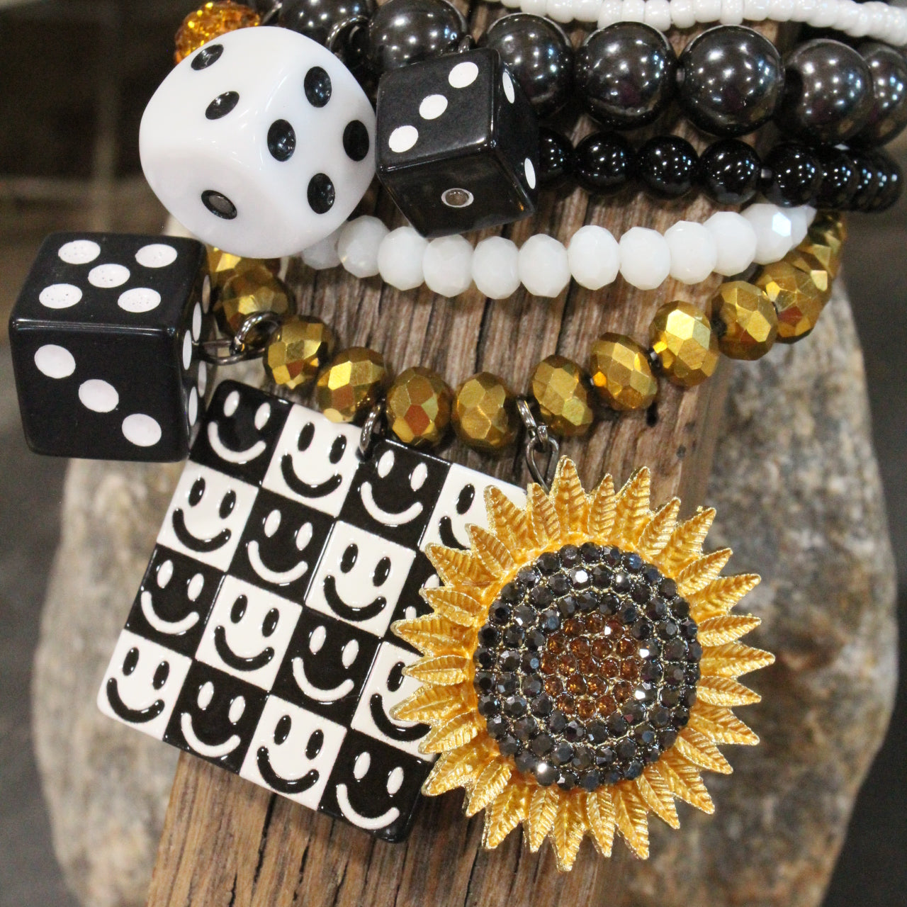 Take Time To Smile Charm'd Bracelet Set