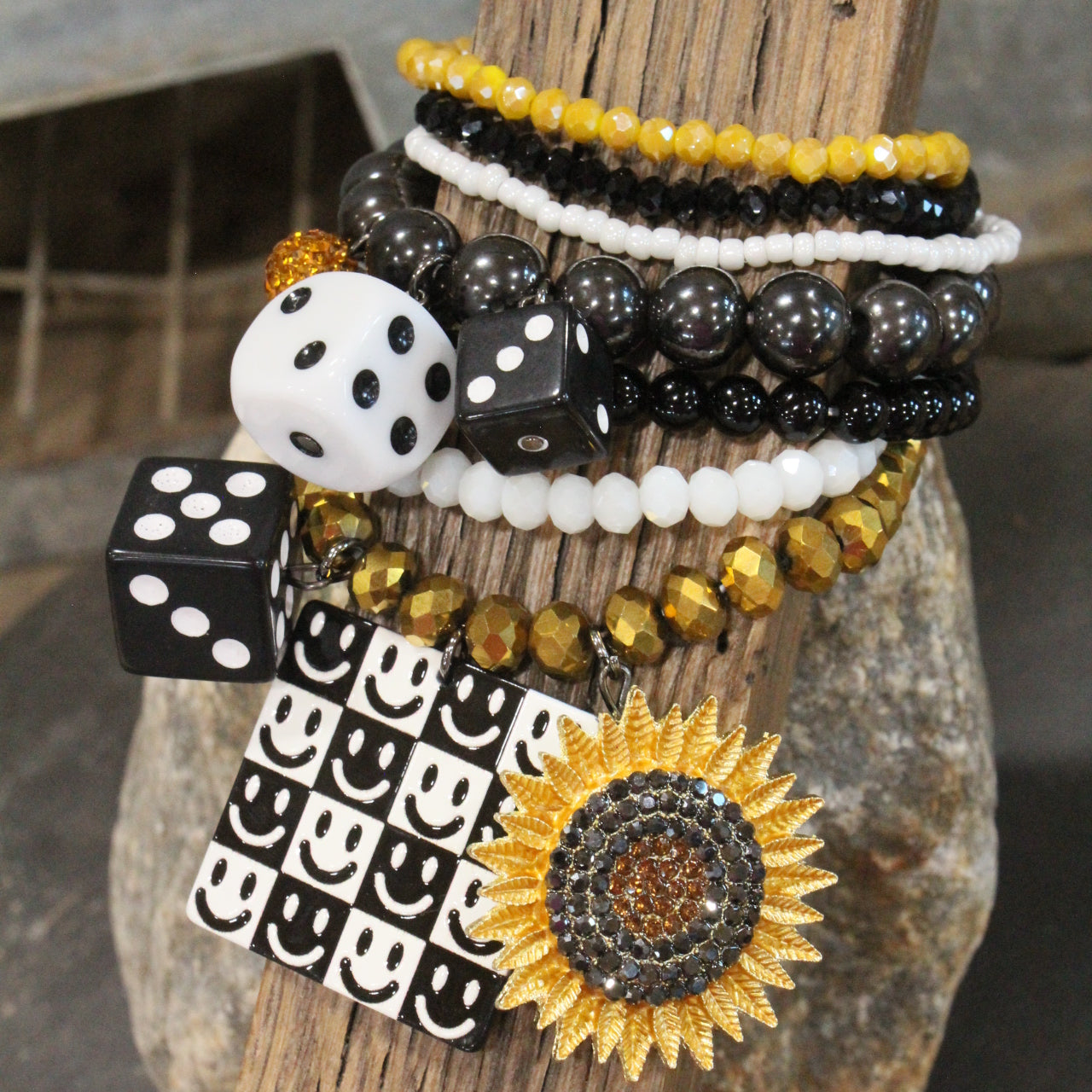 Take Time To Smile Charm'd Bracelet Set
