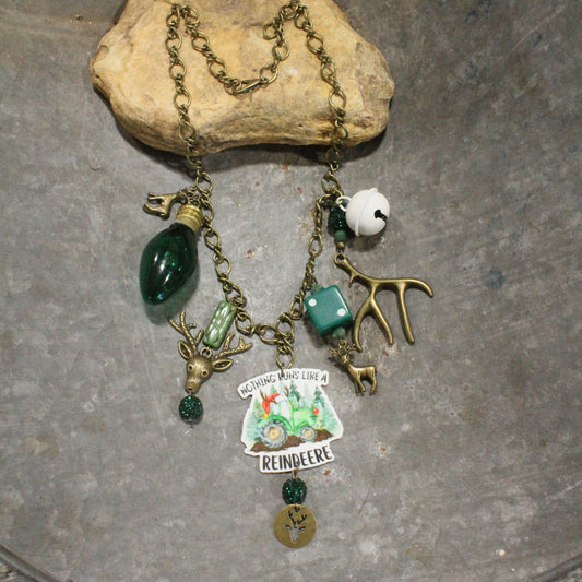 Nothing Runs Like A Reindeere Charm'd Necklace