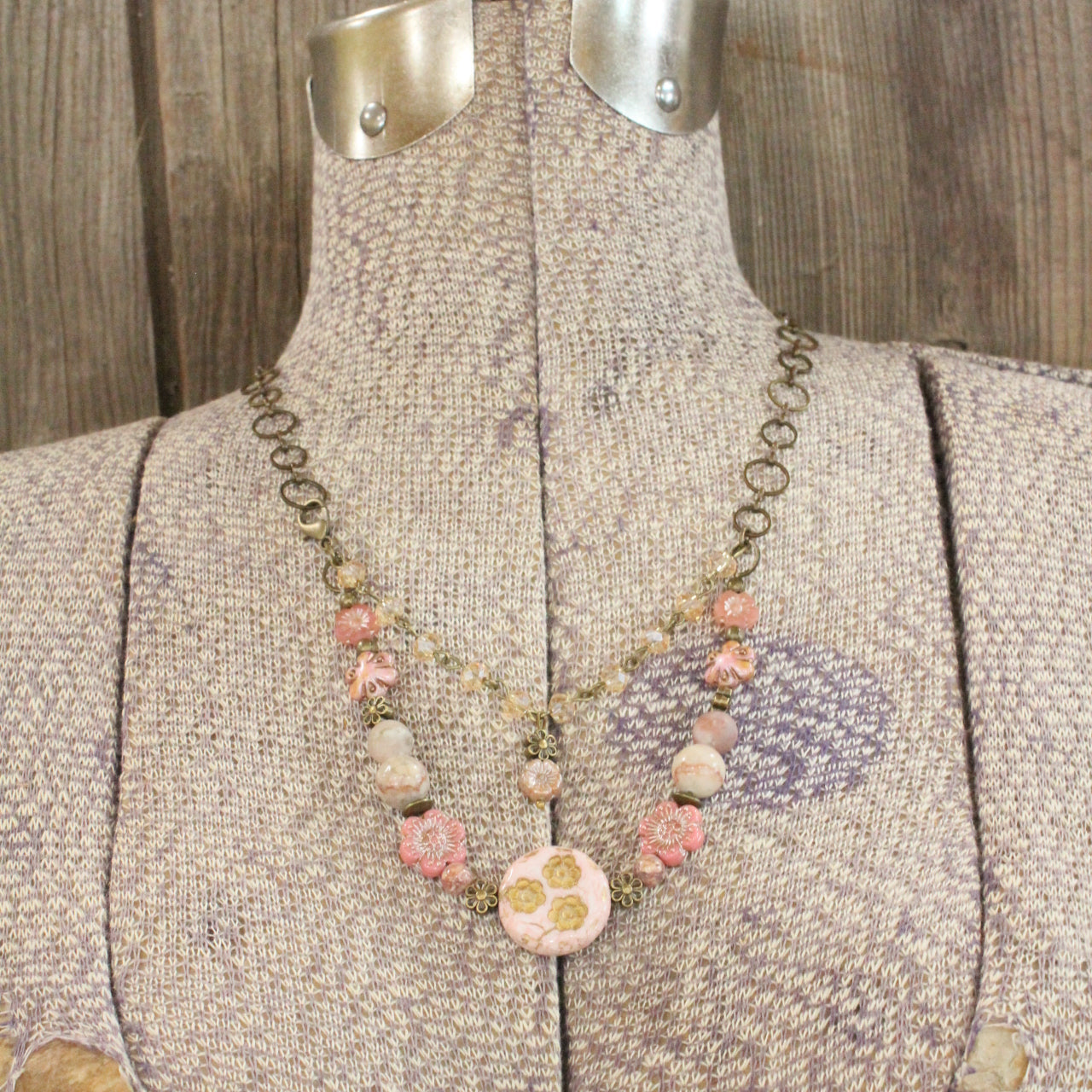 CZECH Me Out Elite Blushing Pink Layered Necklace