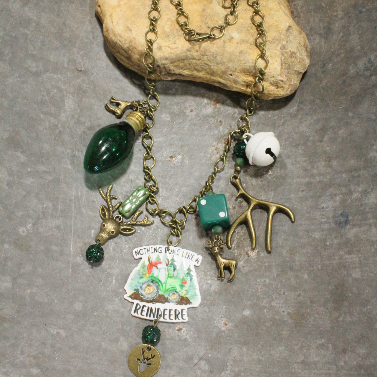 Nothing Runs Like A Reindeere Charm'd Necklace