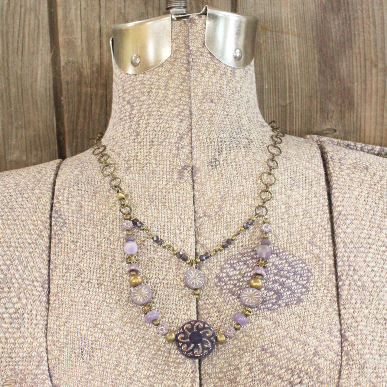 CZECH Me Out Elite Purple Plum Layered Necklace