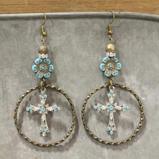 The Almighty Cross Charm'd Earrings