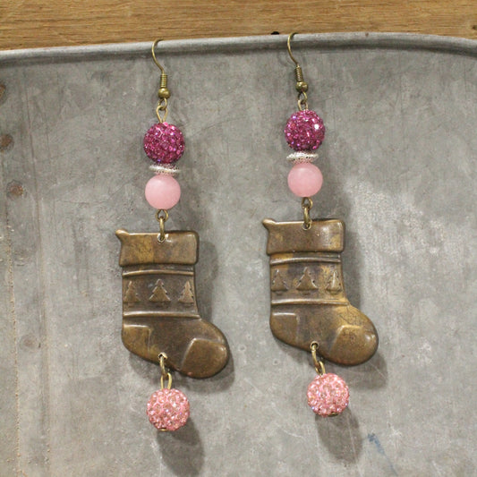 The Stockings Were Hung Dangle Drop Earrings