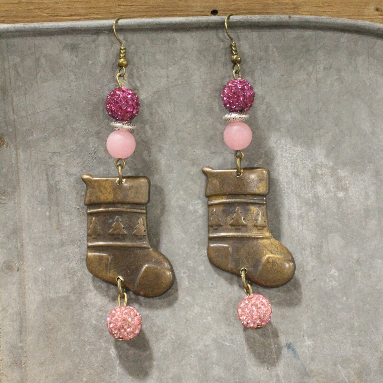 The Stockings Were Hung Dangle Drop Earrings