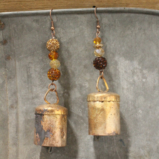 Vintage Bells Ringing Dangle Drop Earrings