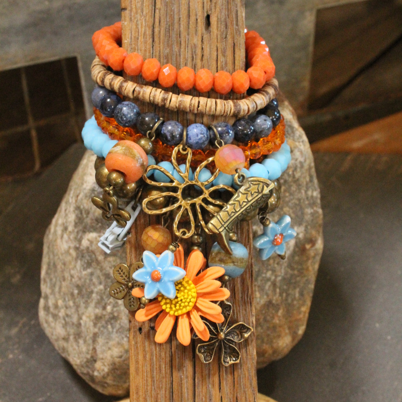 Baby's Got Her Blue Jeans On Charm'd Bracelet Set