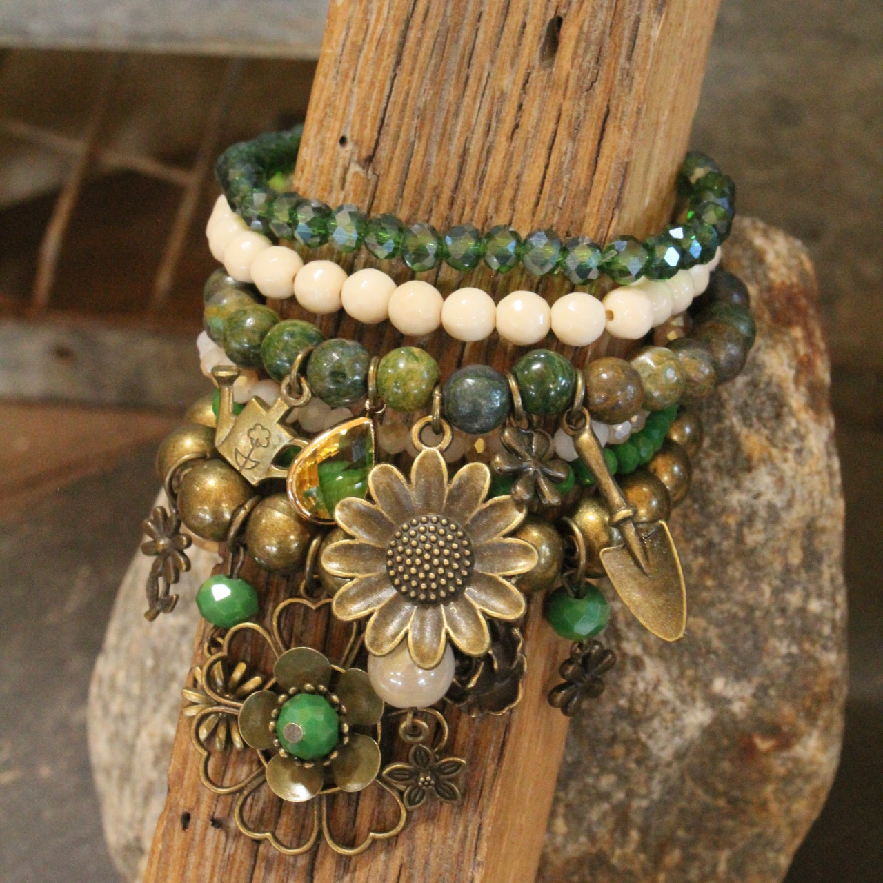 Fresh Flower Delivery Charm'd Bracelet Set