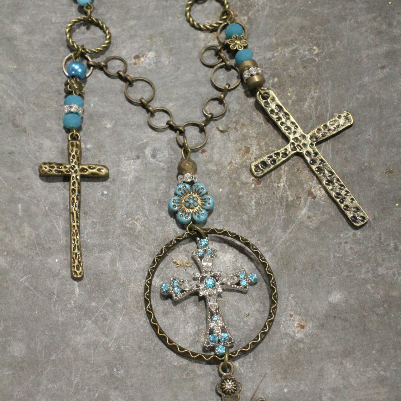The Almighty Cross Charm'd Necklace