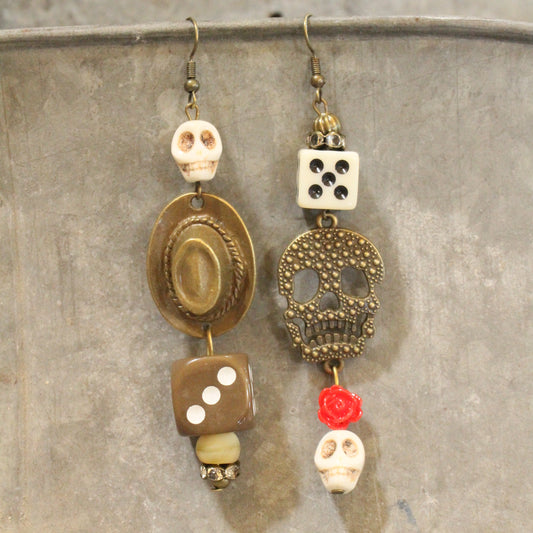 Cursed Cowboy Dangle Earrings