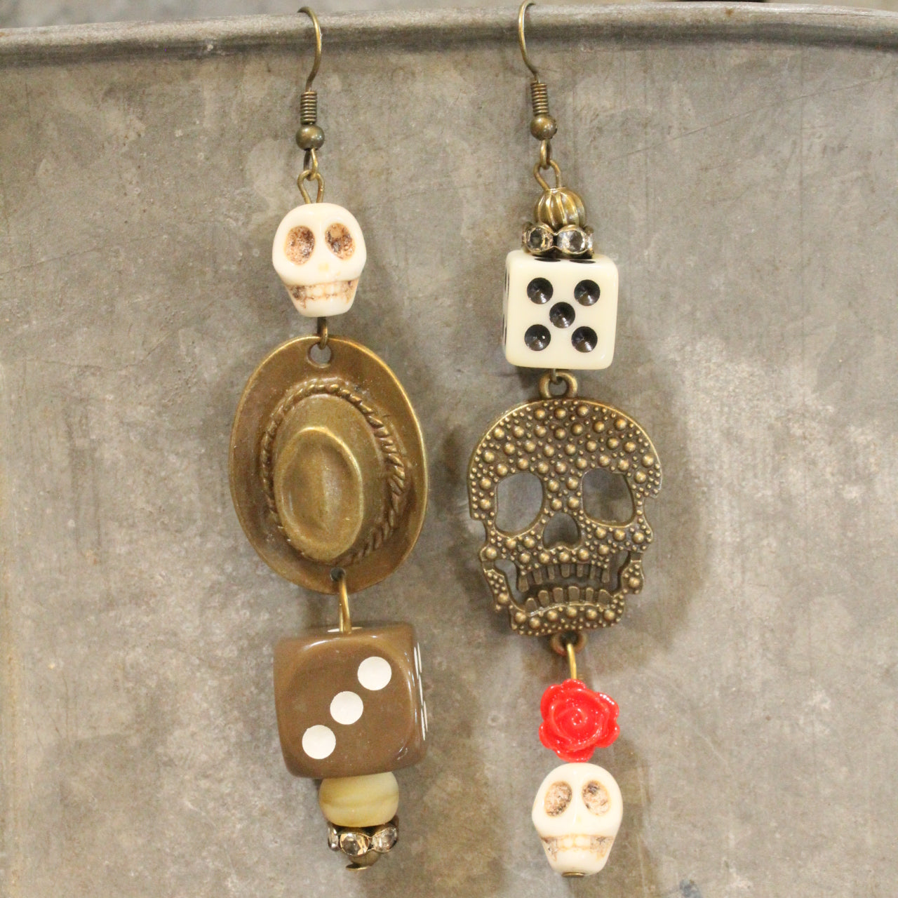 Cursed Cowboy Dangle Earrings