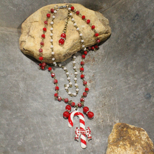 Candy Cane Lane Layered Necklace