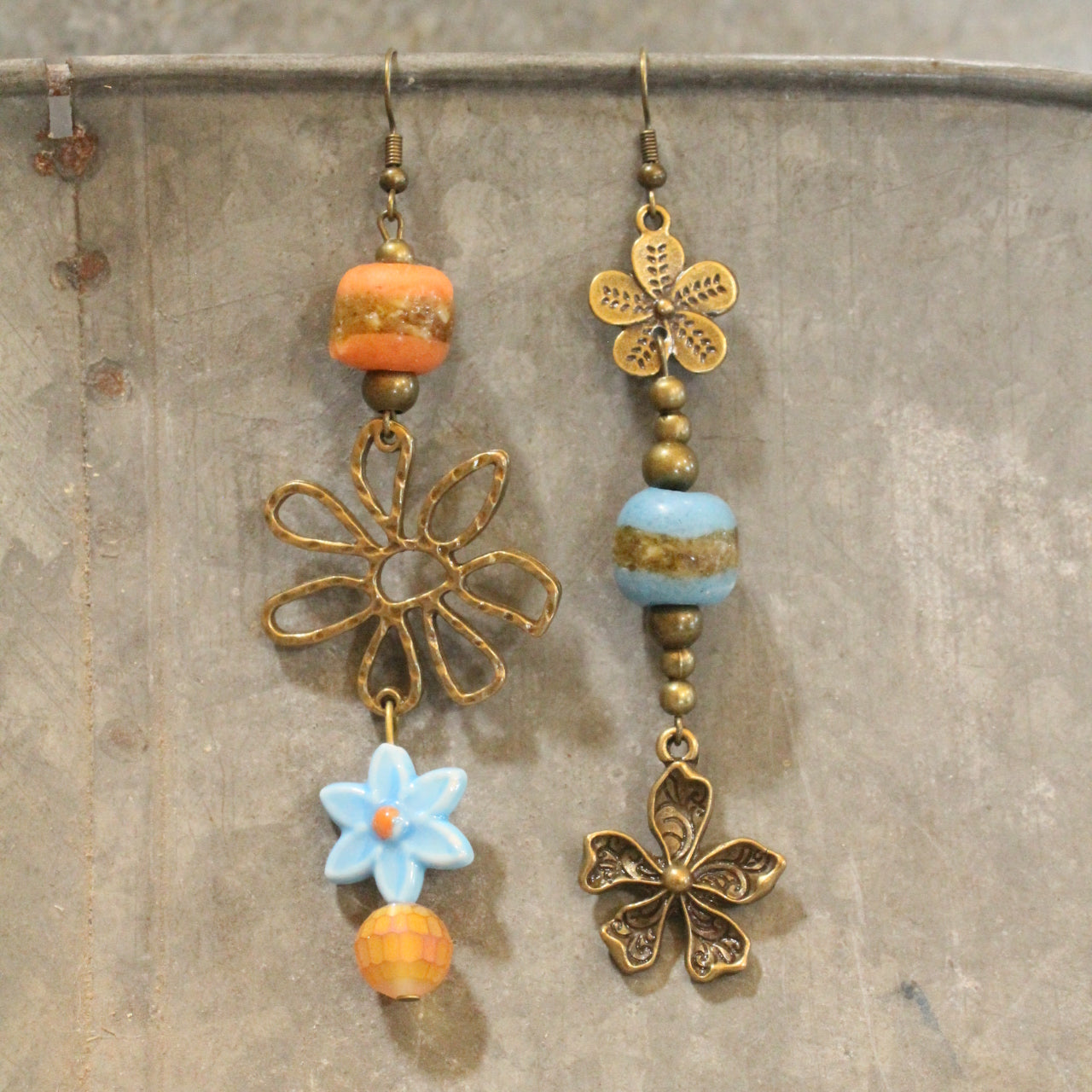 Baby's Got Her Blue Jeans On Dangle Earrings