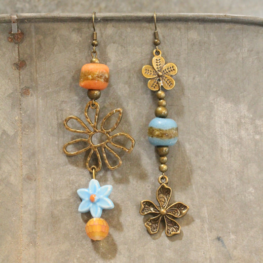Baby's Got Her Blue Jeans On Dangle Earrings
