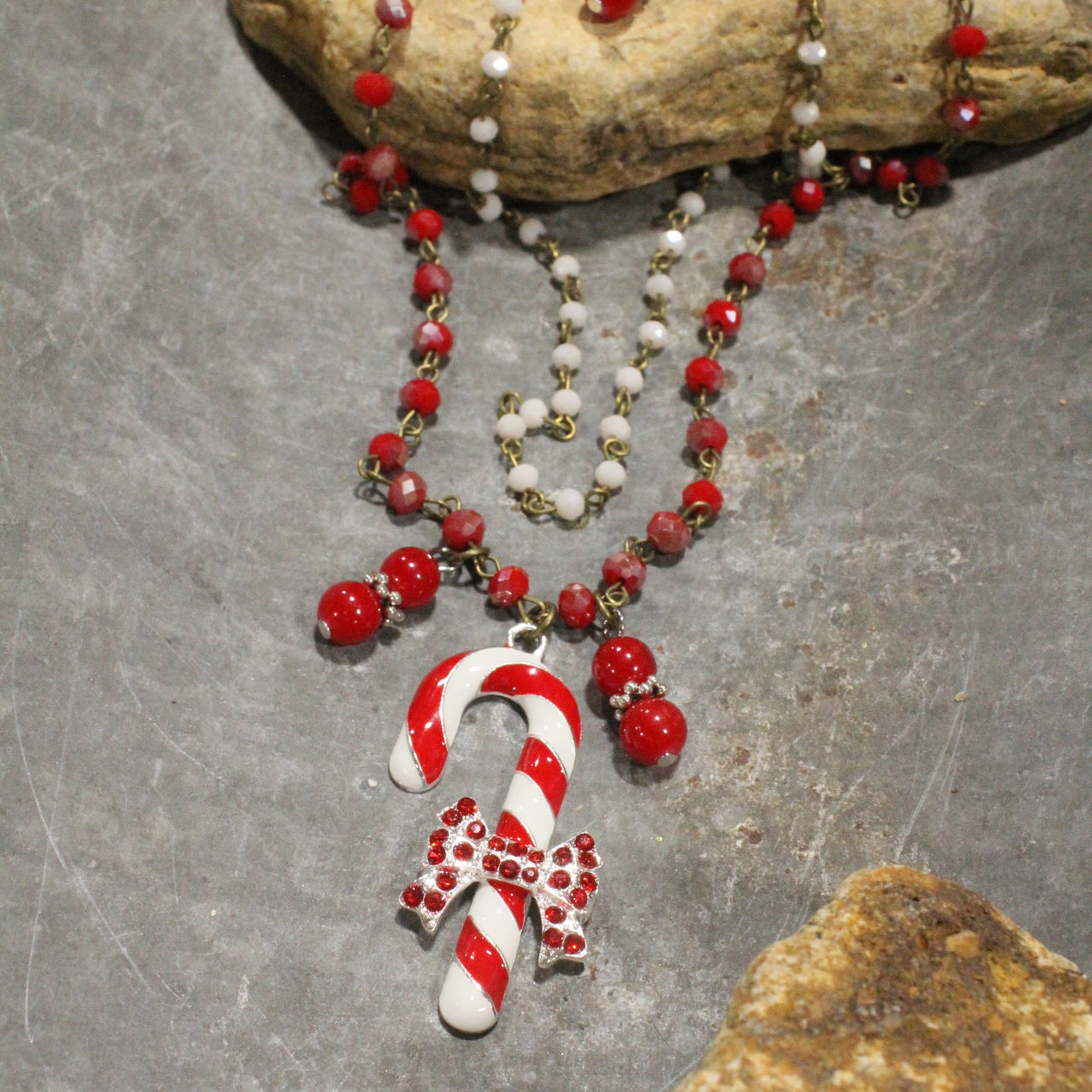 Candy Cane Lane Layered Necklace
