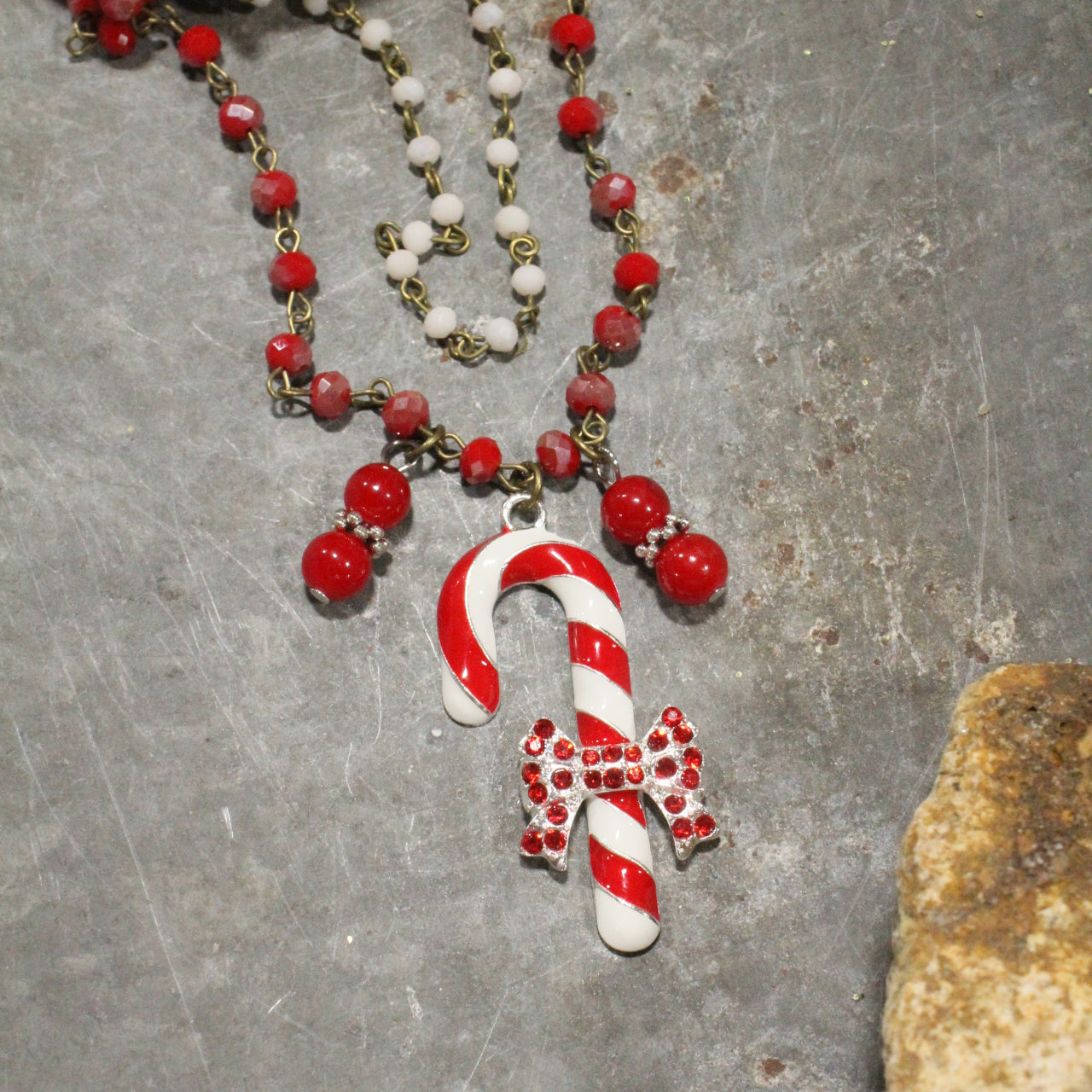 Candy Cane Lane Layered Necklace