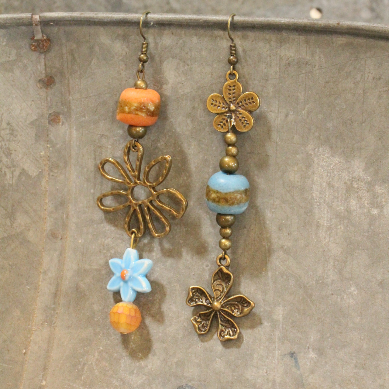 Baby's Got Her Blue Jeans On Dangle Earrings