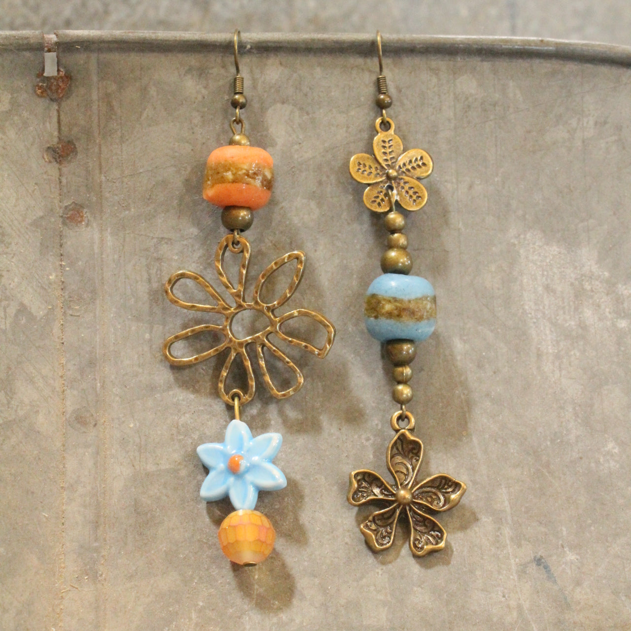 Baby's Got Her Blue Jeans On Dangle Earrings