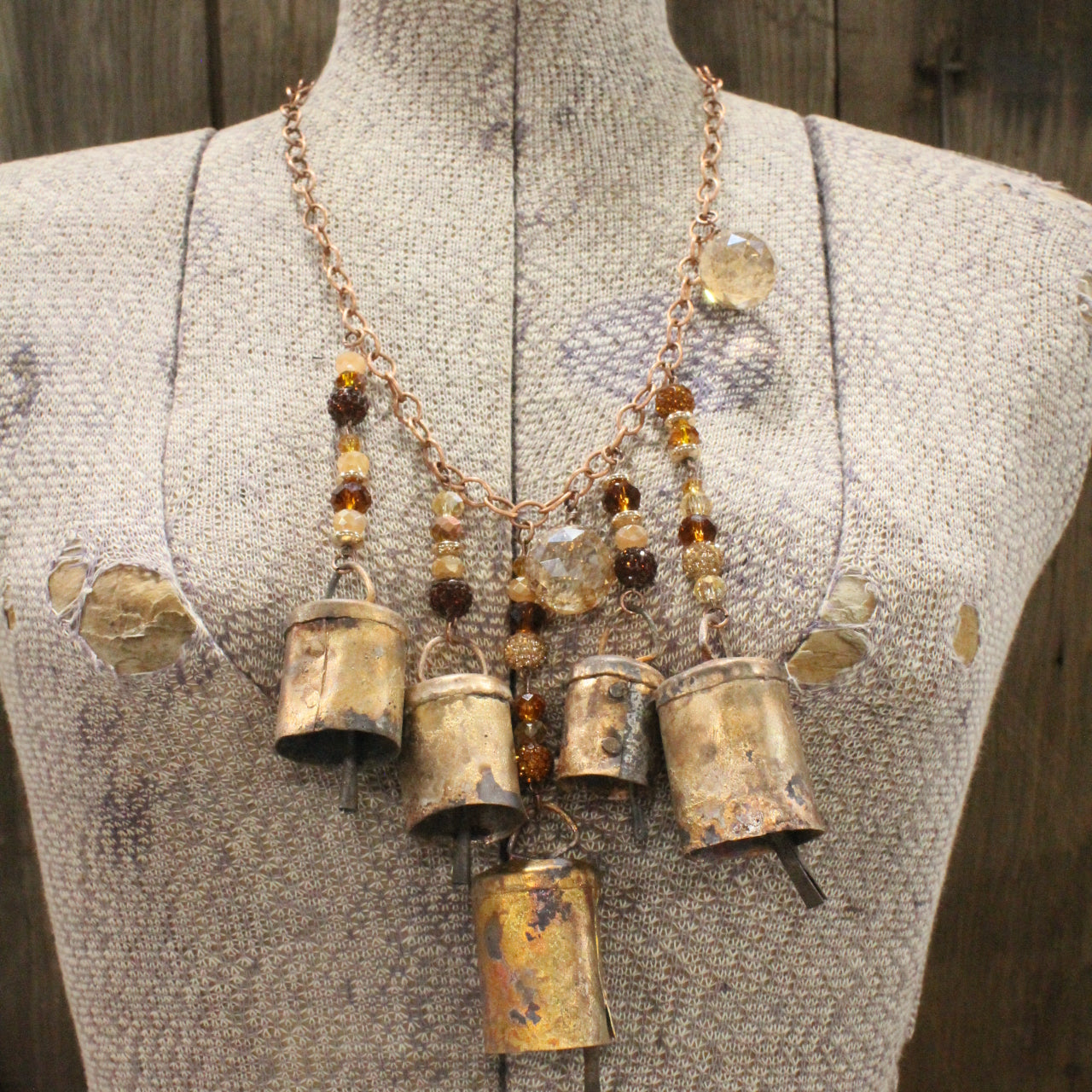 Vintage Bells Ringing Charm'd Necklace