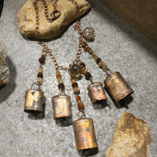 Vintage Bells Ringing Charm'd Necklace