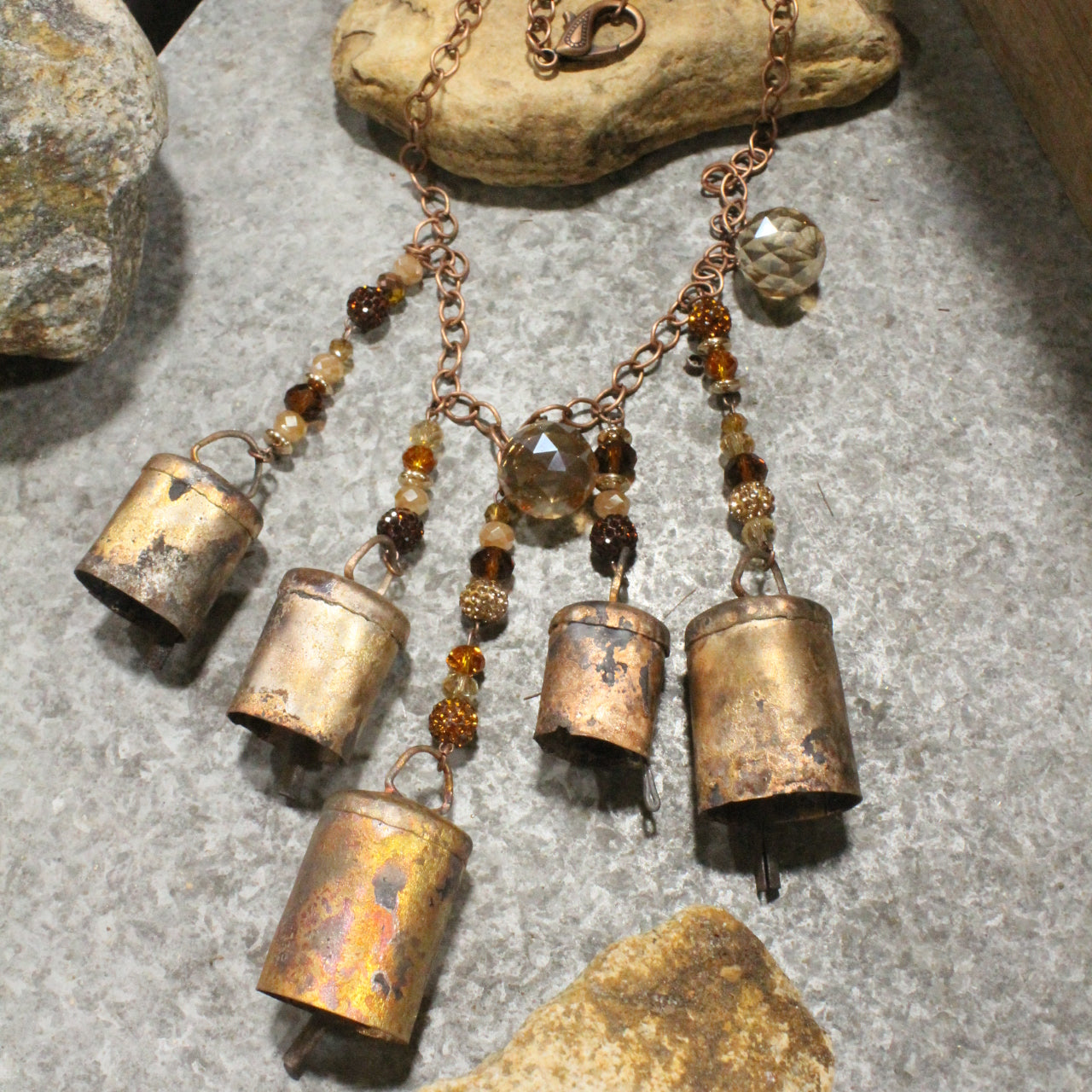 Vintage Bells Ringing Charm'd Necklace