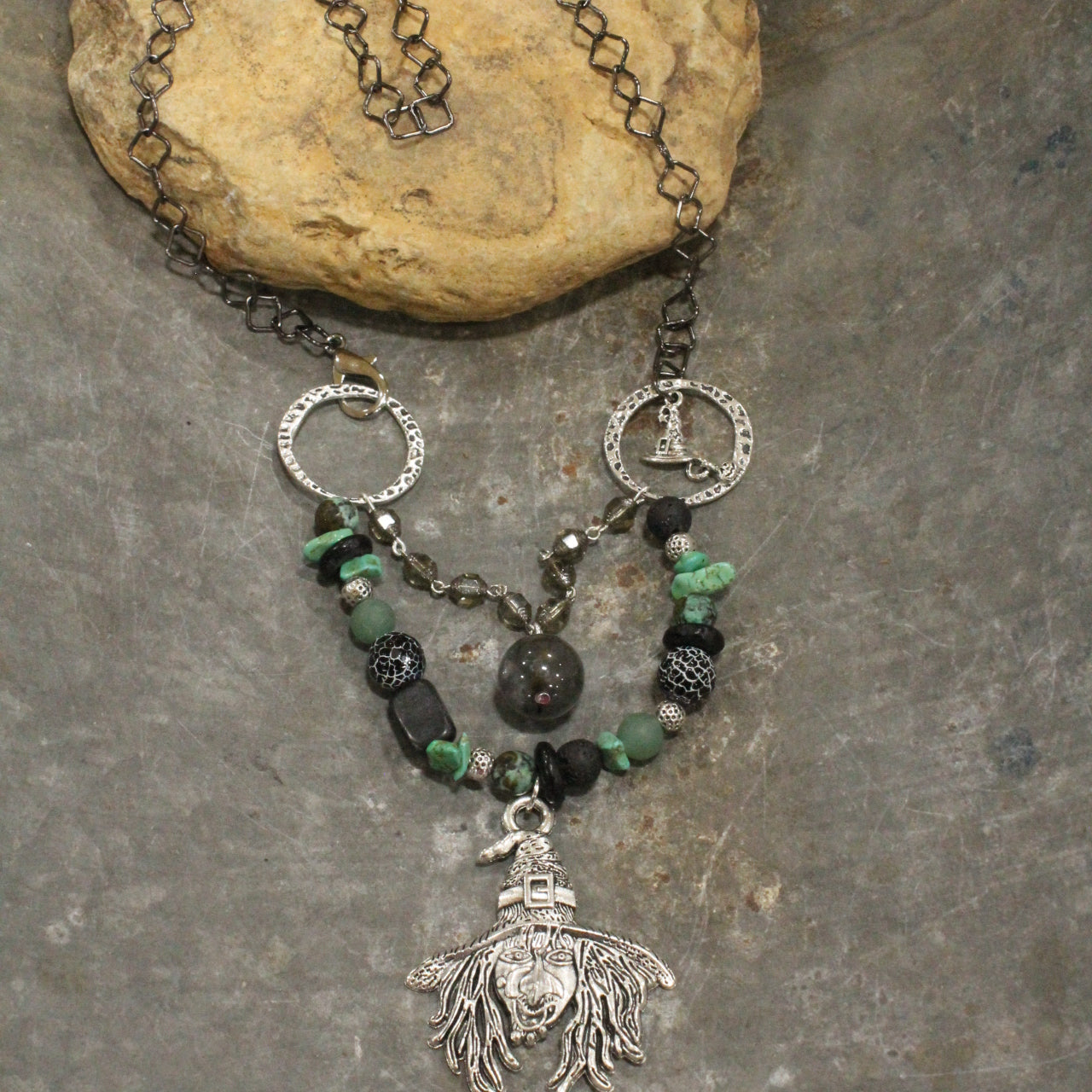 A Witch & Her Hat Layered Necklace