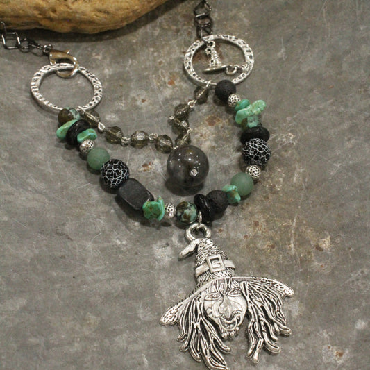 A Witch & Her Hat Layered Necklace