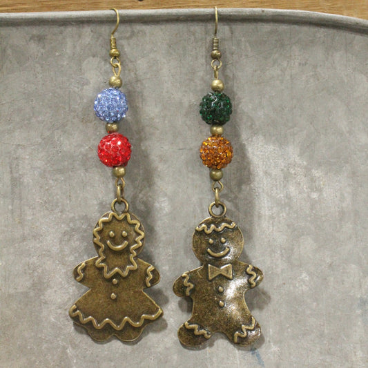 The Gingerbread Man Dangle Earrings