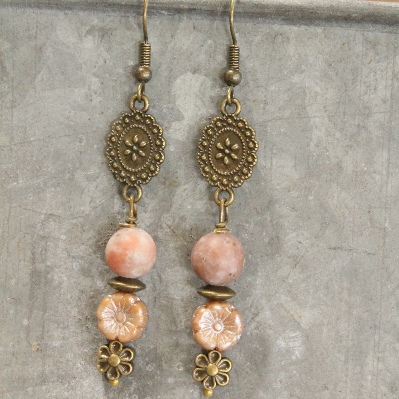 CZECH Me Out Elite Blushing Pink Dangle Earrings