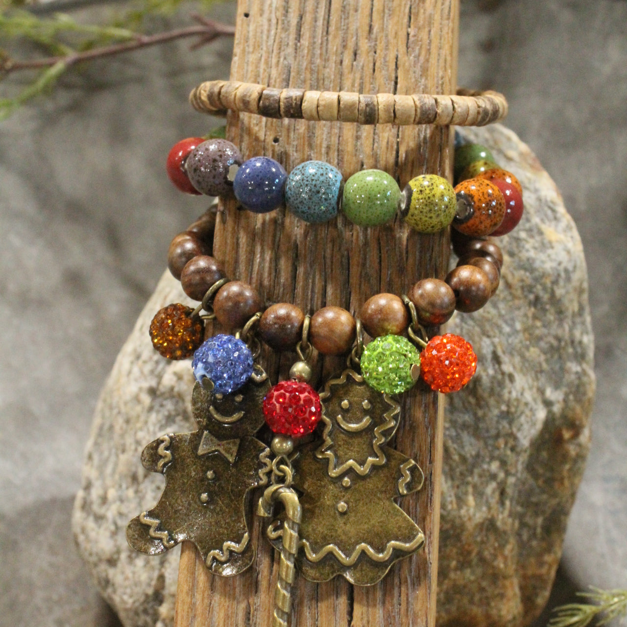 The Gingerbread Man Bracelet Set