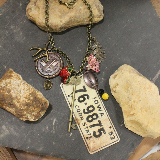 Travel Time In Iowa Layered Necklace