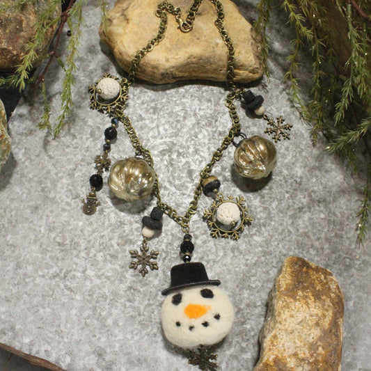 Meet Mr. Chilly Snowflake Necklace