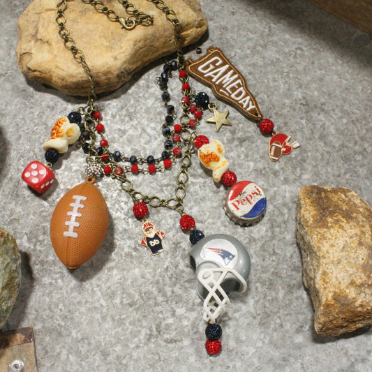 Gameday W/ the New England Patriots Charm'd Necklace