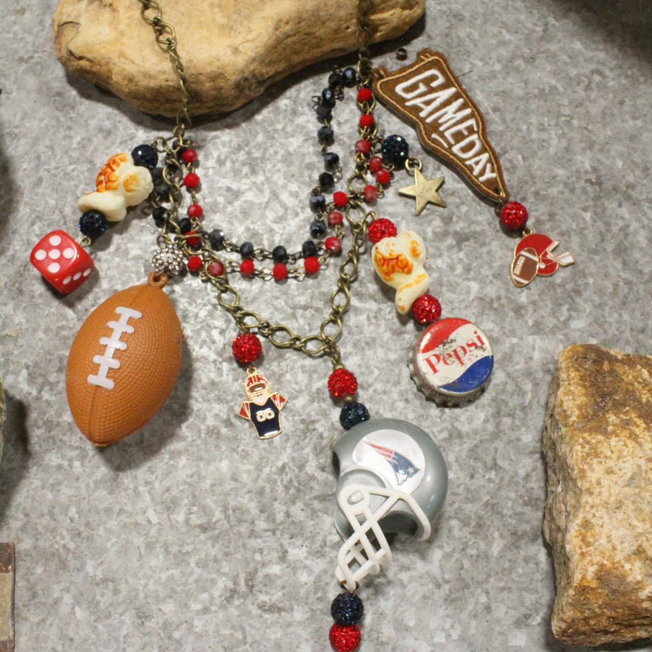 Gameday W/ the New England Patriots Charm'd Necklace