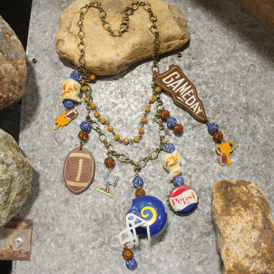 Gameday W/ the Los Angeles Rams Charm'd Necklace