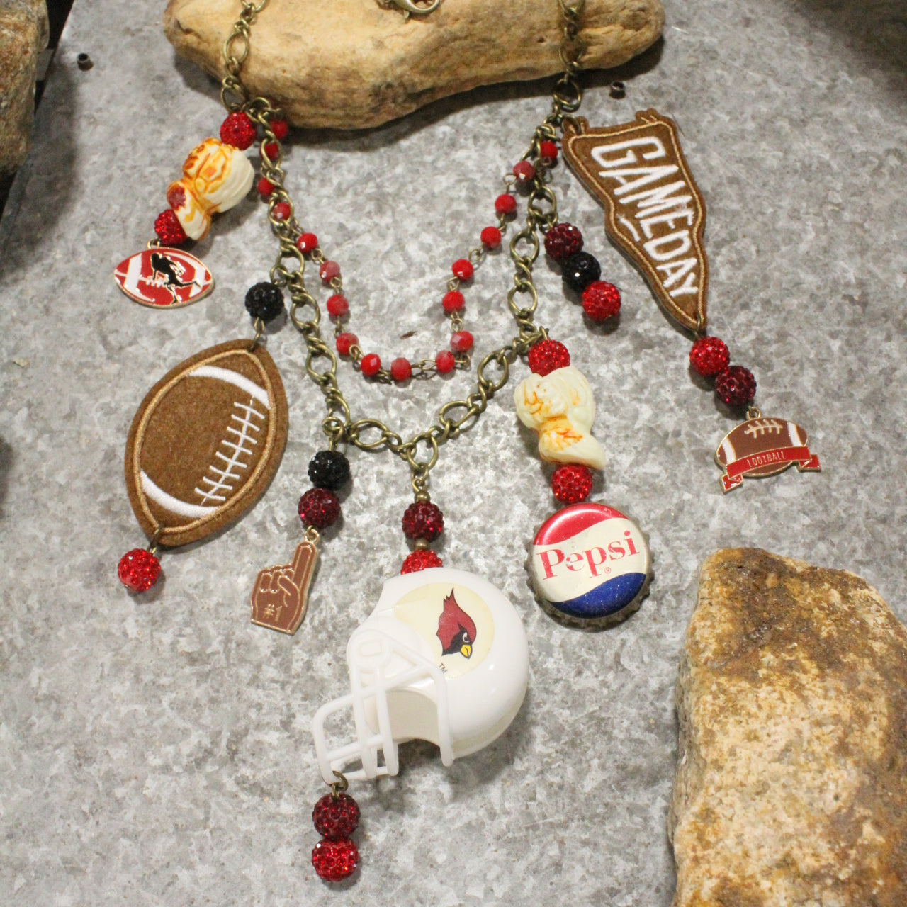Gameday W/ the Arizona Cardinals Charm'd Necklace