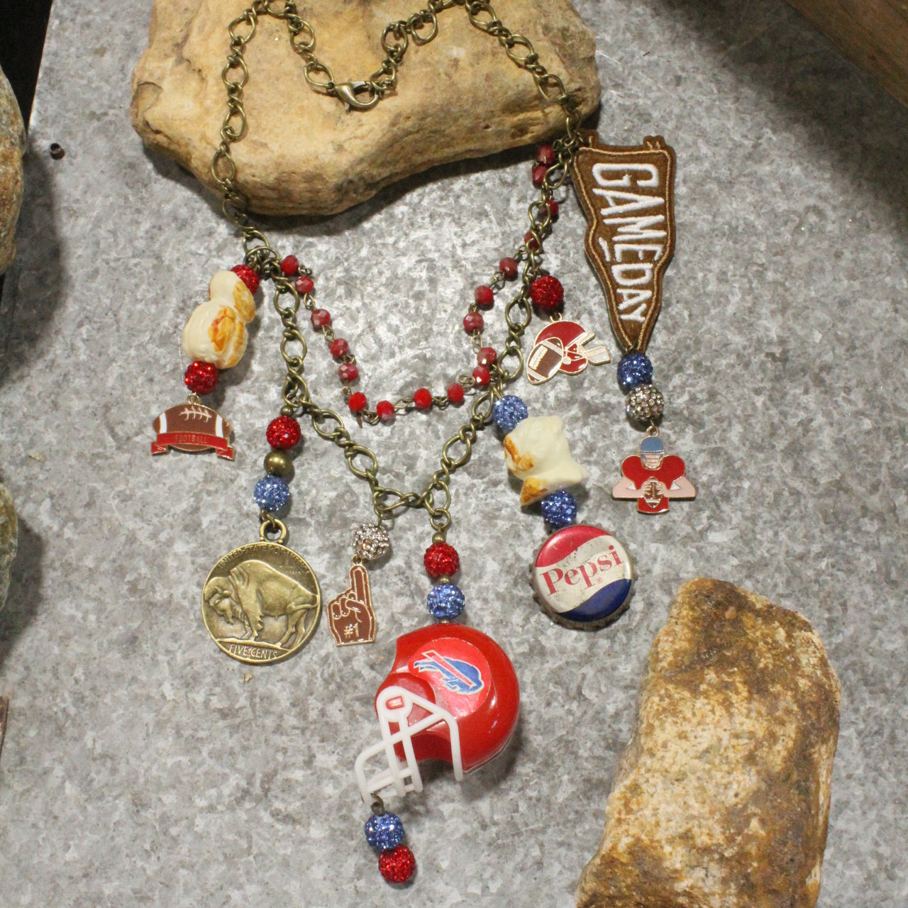 Gameday W/ the Buffalo Bills Charm'd Necklace