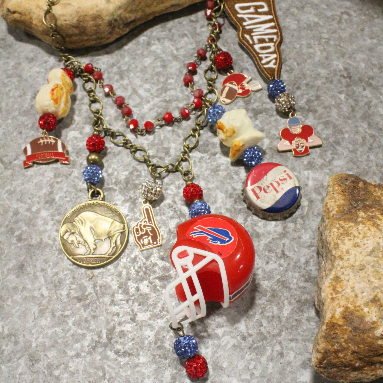 Gameday W/ the Buffalo Bills Charm'd Necklace