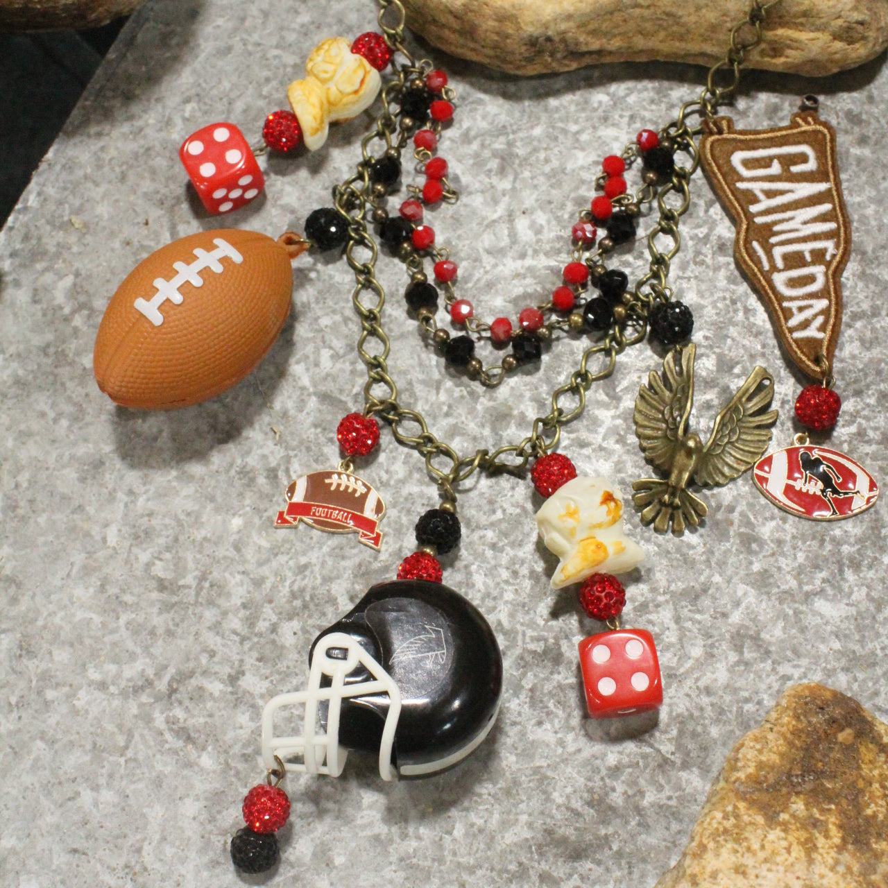 Gameday W/ the Atlanta Falcons Charm'd Necklace