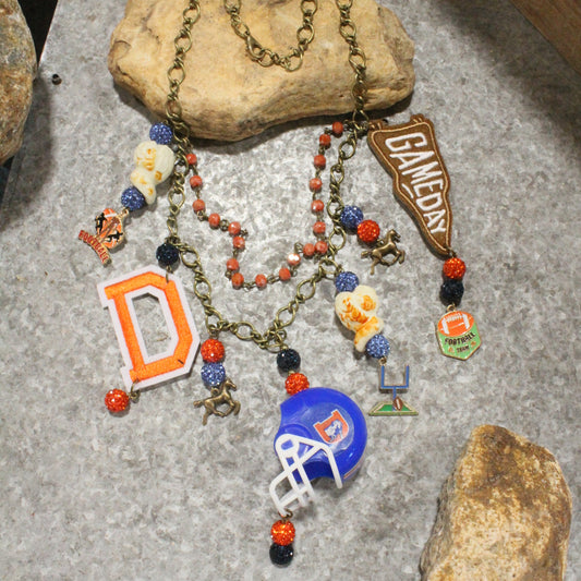 Gameday W/ the Denver Broncos Charm'd Necklace